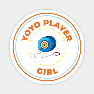 Yoyo player girl Magnet